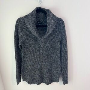 AB Studio Charcoal Cowl Neck Sweater - size M